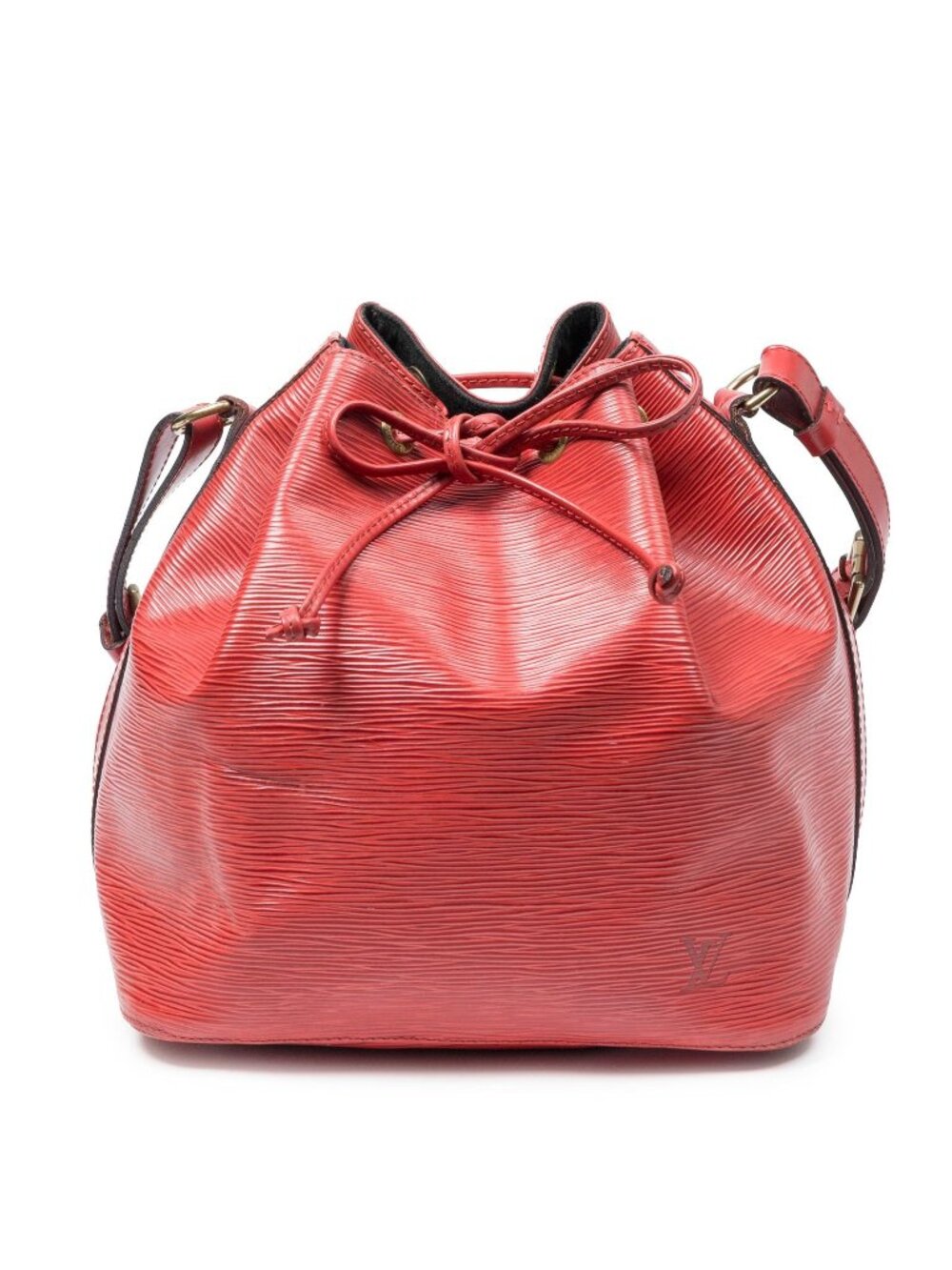 Louis Vuitton Noe Red Epi Bucket Bag